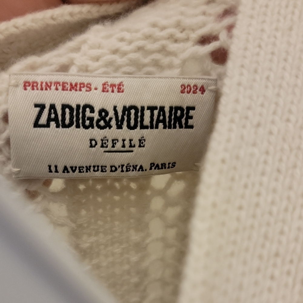 Zadig & Voltaire Beige Knit Cardigan Sweater - Picture 7 of 10